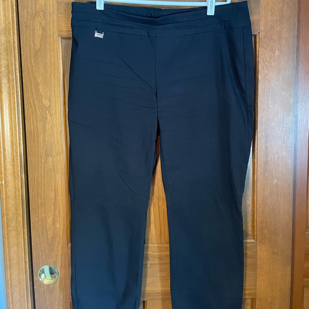 Alfani Black Straight-Leg Pants